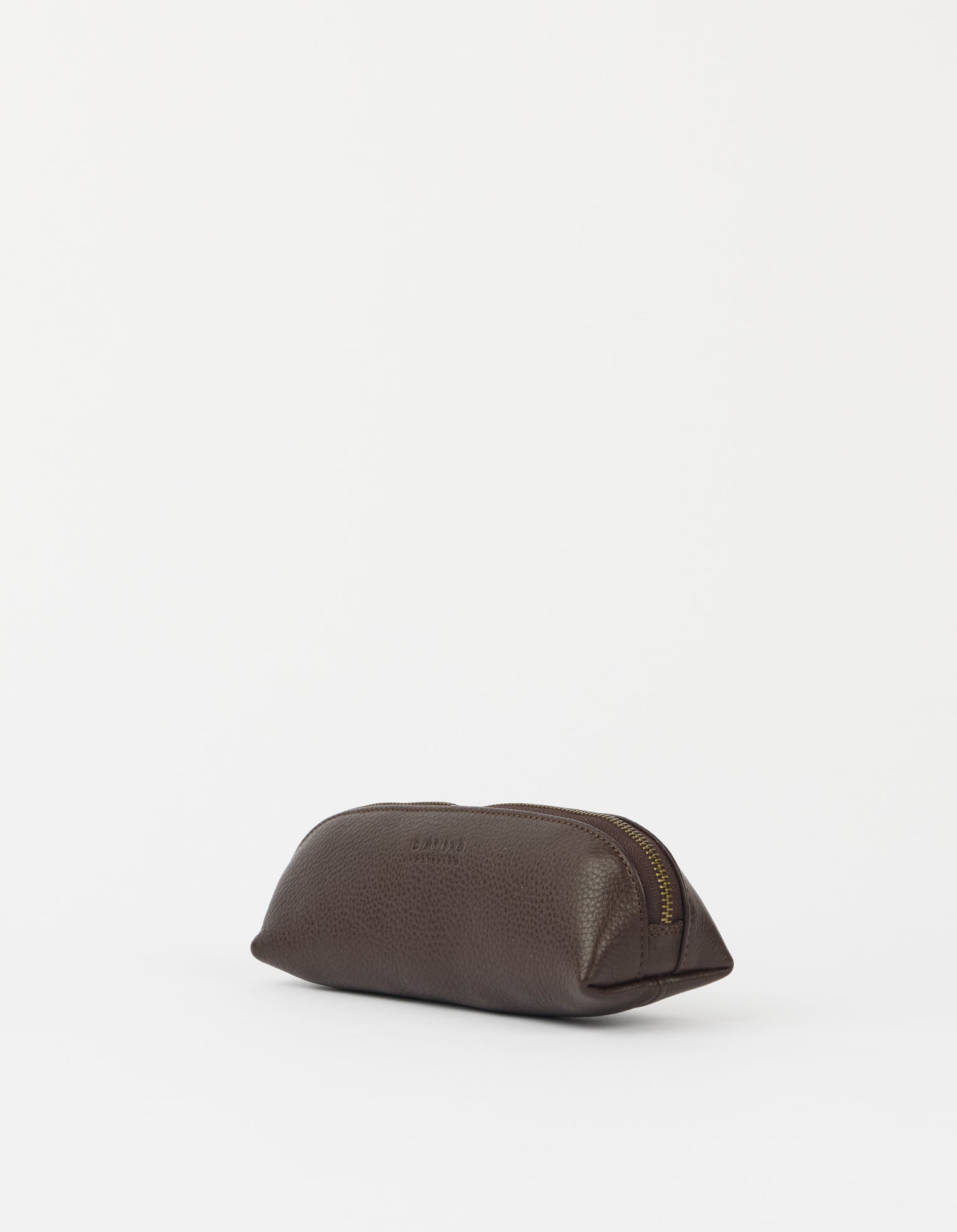 Pencil Case Small - Chocolate Soft Grain Leather