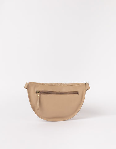 Ray Bumbag - Sand Woven Soft Grain Leather