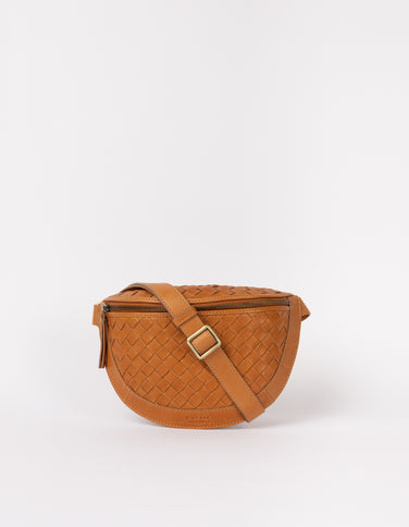 Ray Bumbag - Wild Oak Woven Soft Grain Leather