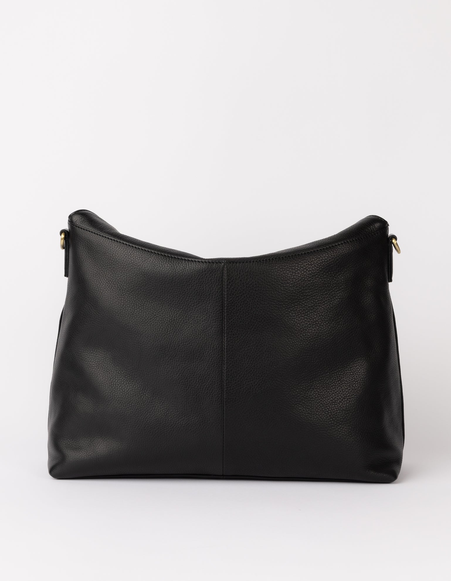 Back product image of Sienna black soft grain leather crossbody work bag