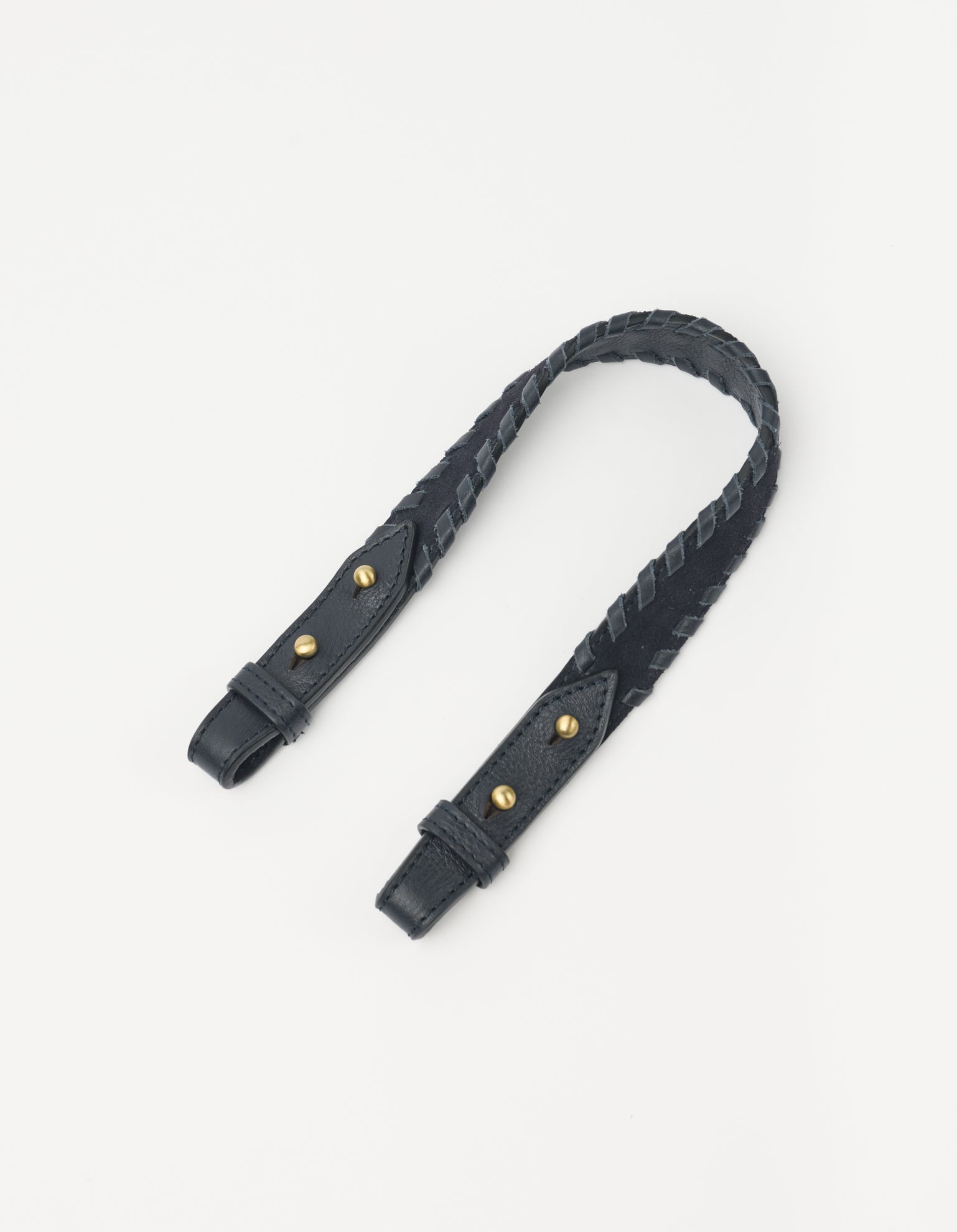 Suede Shoulder Strap - Universe Blue Suède with Soft Grain Leather