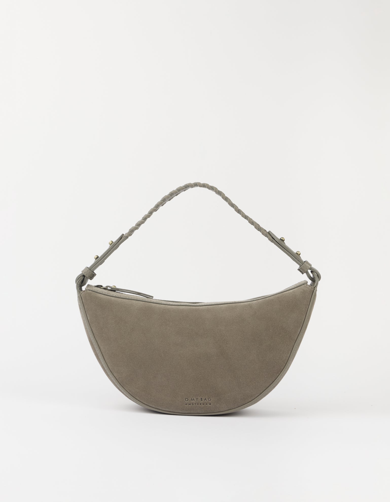 Suede Shoulder Strap - Clay Suède with Soft Grain Leather