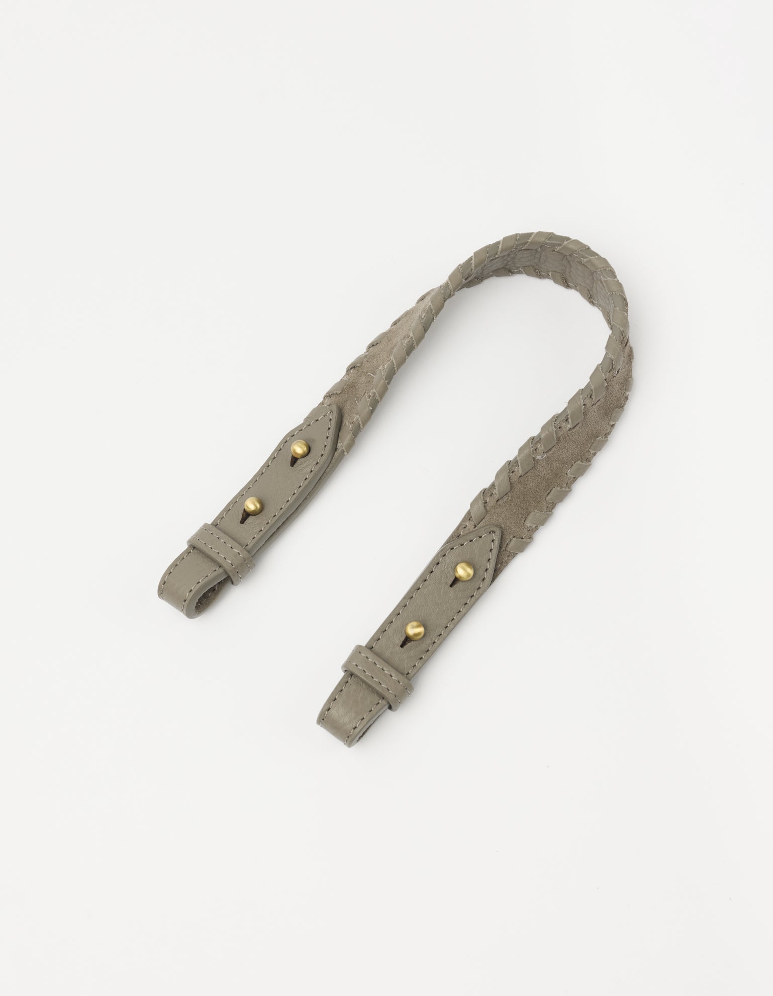 Suede Shoulder Strap - Clay Suède with Soft Grain Leather
