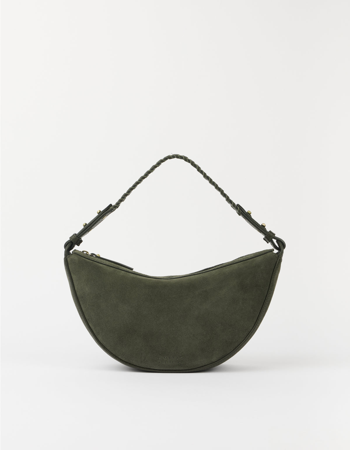 Leo Midi Crossbody & Shoulder Strap Set - Moss Suède