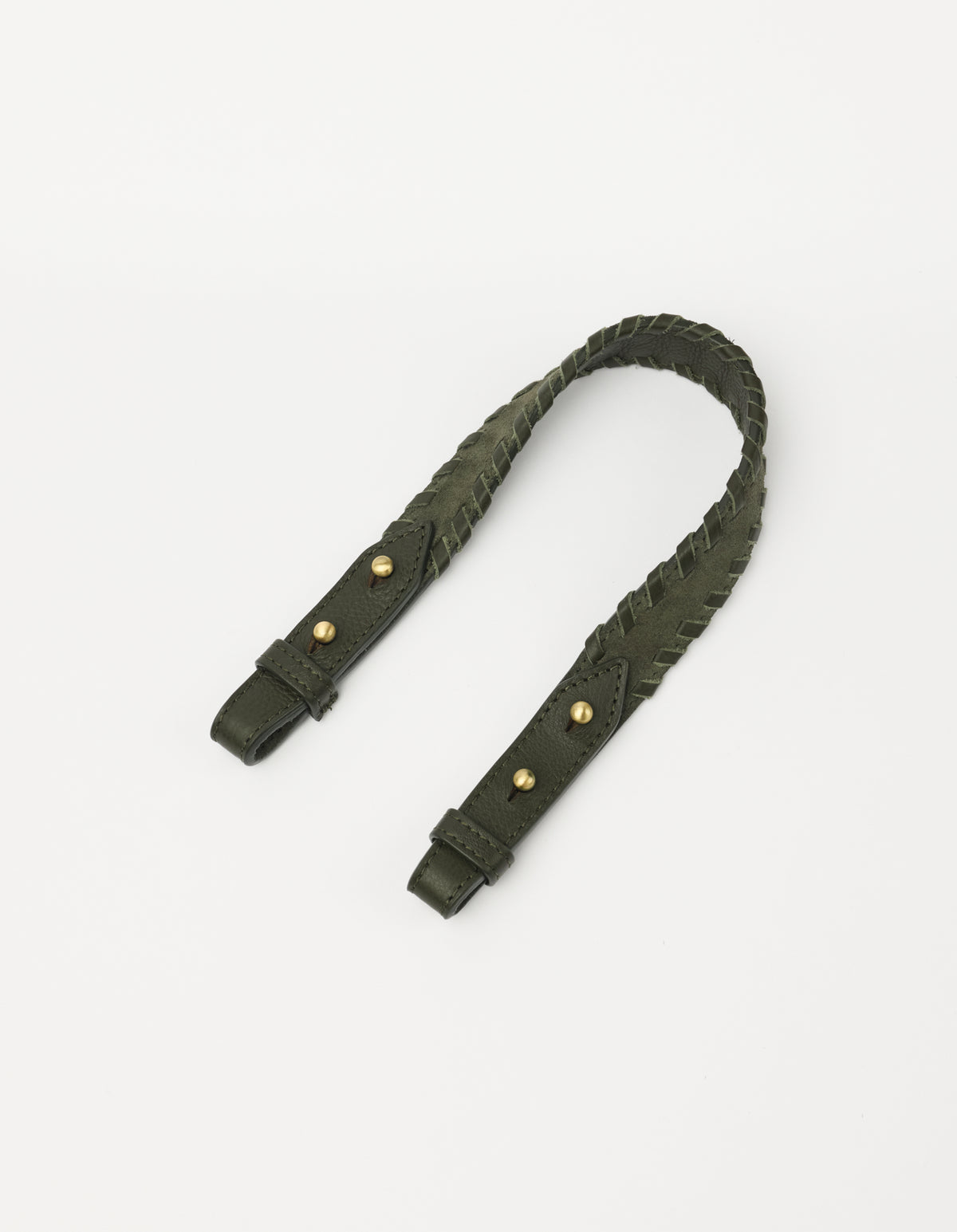 Leo Midi Crossbody & Shoulder Strap Set - Moss Suède