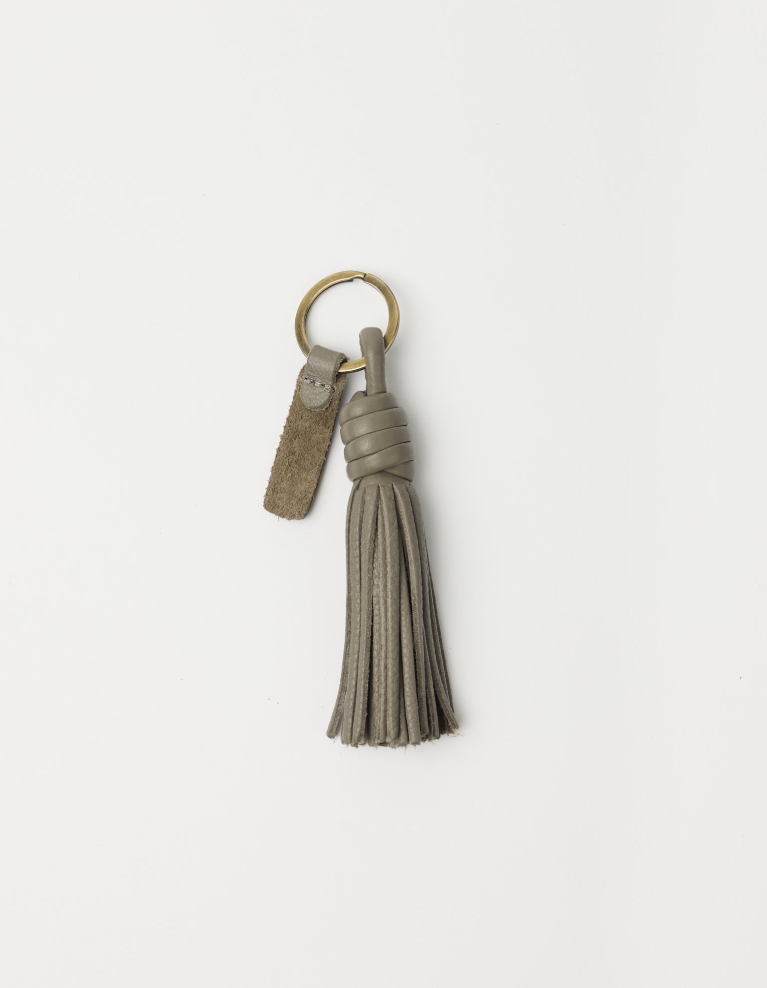 Bag Charm Tassle - Clay Soft Grain Leather