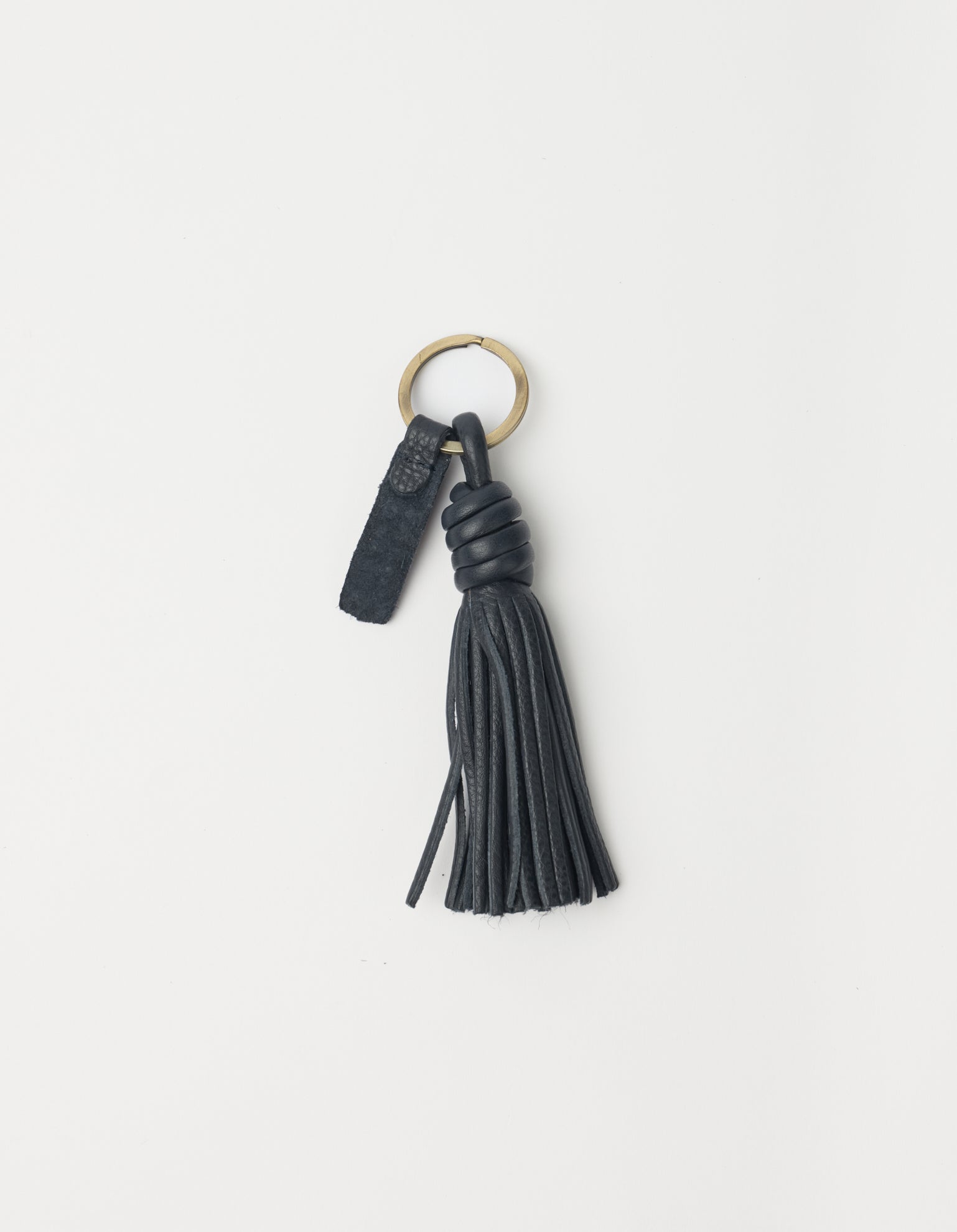 Bag Charm Tassle - Universe Blue Soft Grain Leather