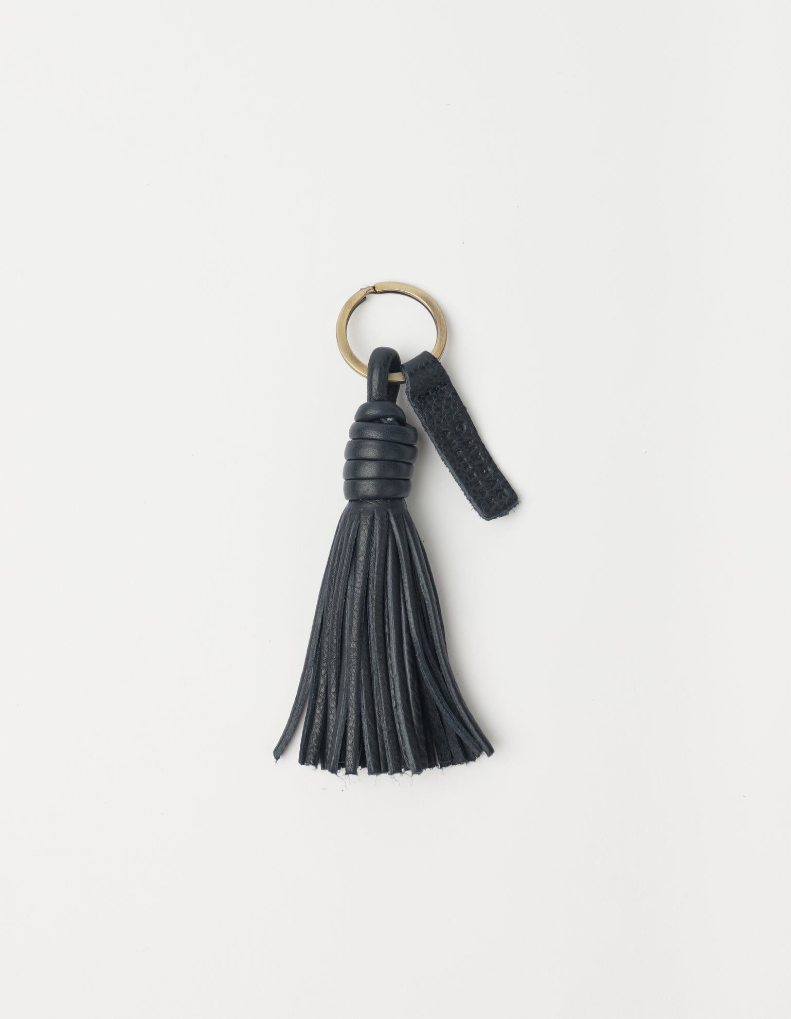 Bag Charm Tassle - Universe Blue Soft Grain Leather