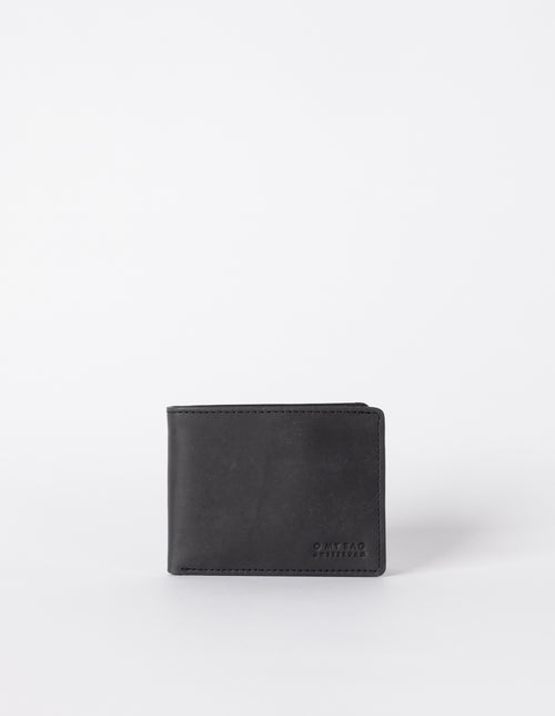Front of Tobi’s Wallet Black Hunter Leather