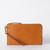 Cognac Leather travel pouch - front product image