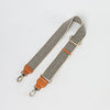 Bum Bag Checkered Webbing Strap. Cognac Stromboli Leather. Second product image.