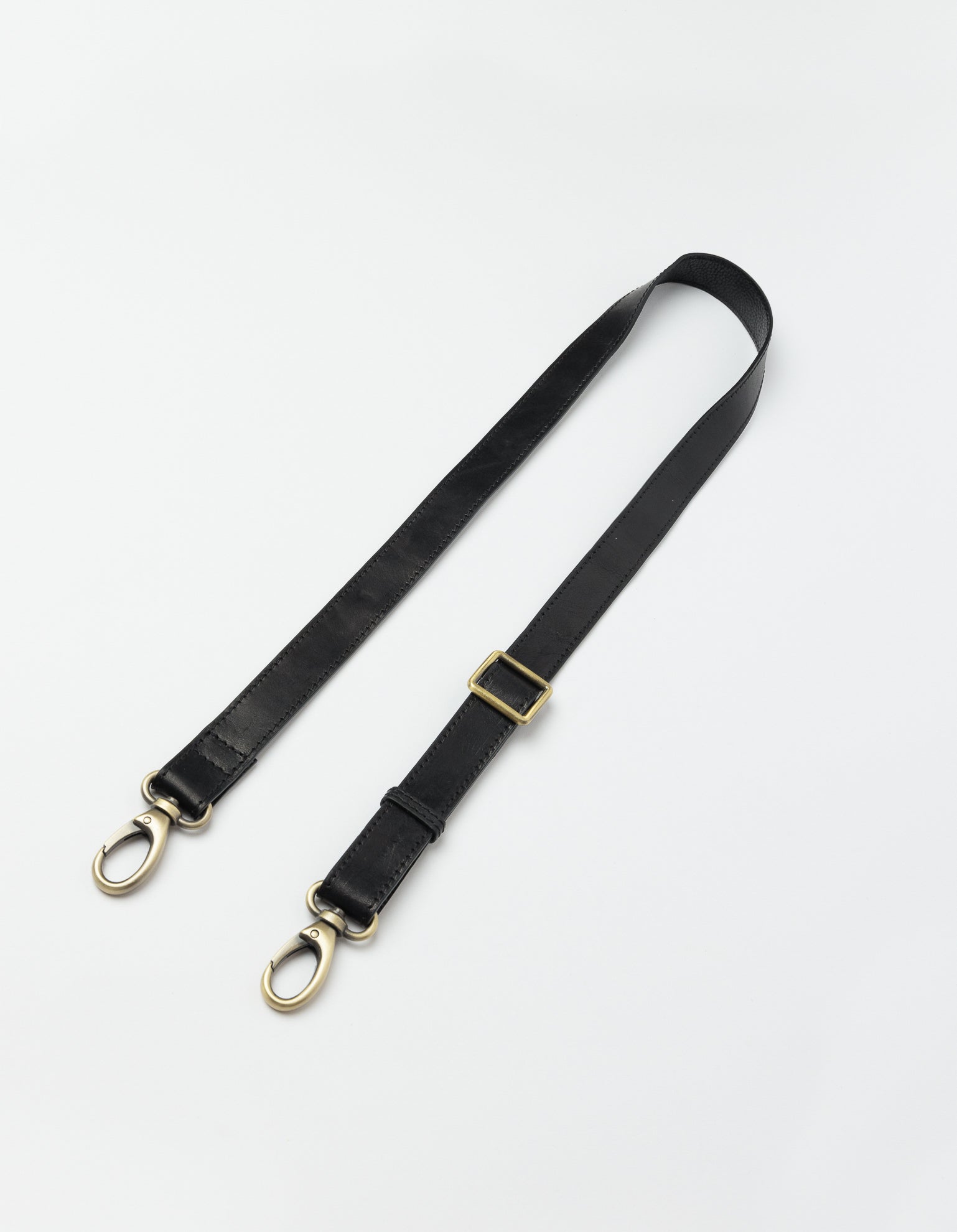 Black leather bag handles sale