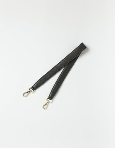 Shoulder Strap - Black Soft Grain Leather