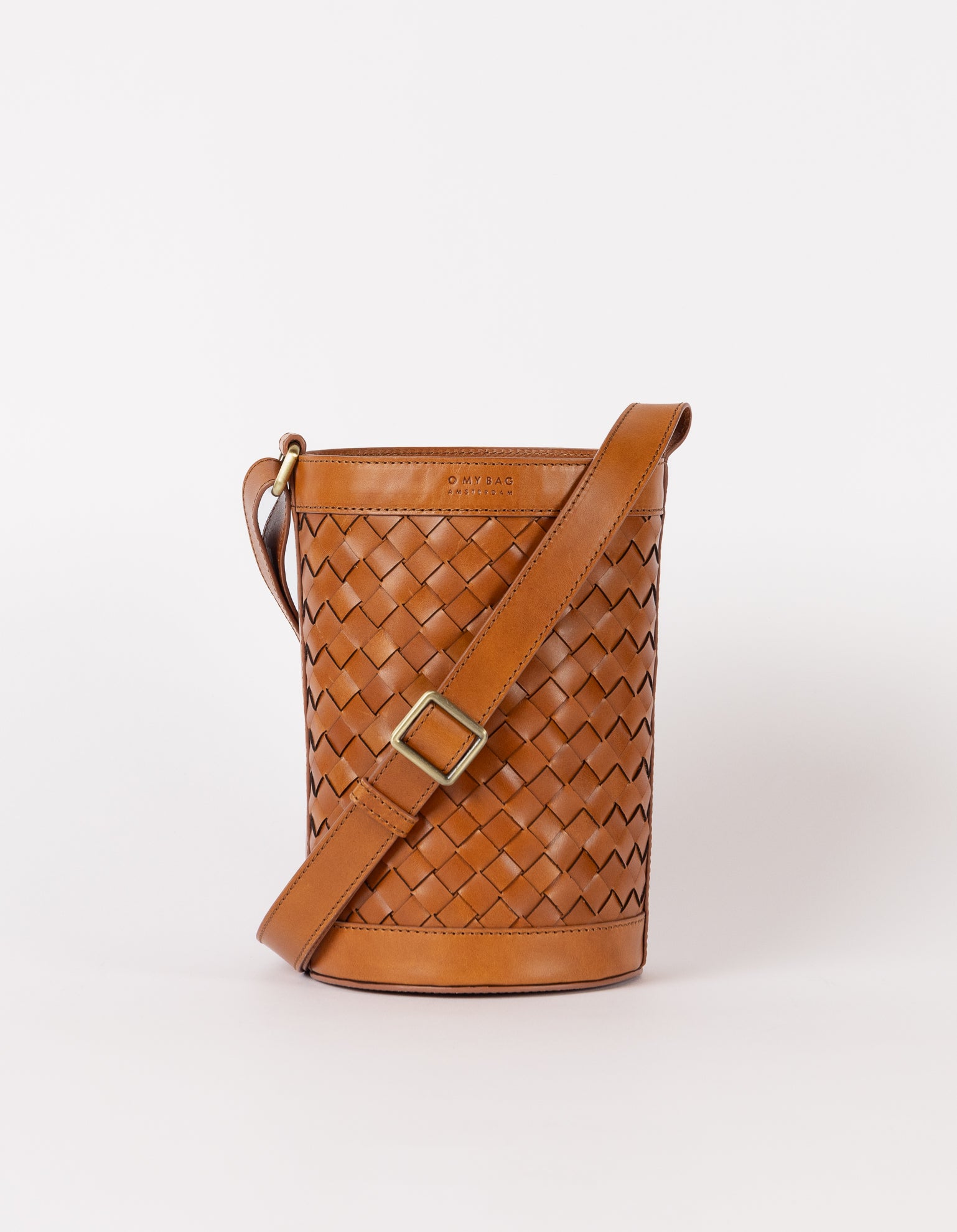 Zola Cognac Woven Classic Leather