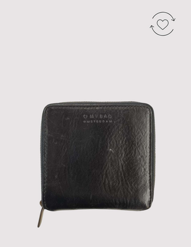 Pre-loved - Sonny Square Wallet - Black Stromboli Leather