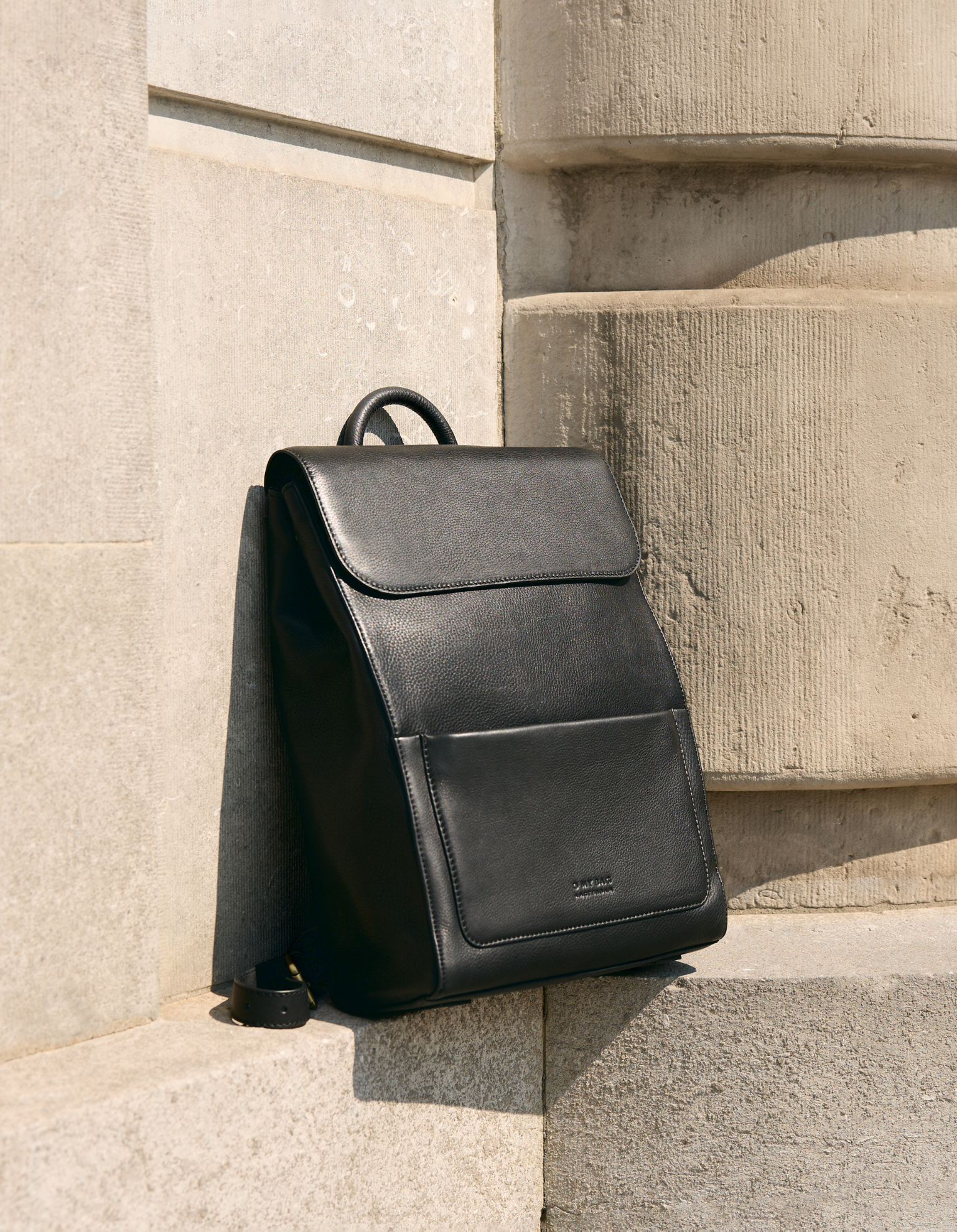 Liam Backpack - Black Soft Grain Leather