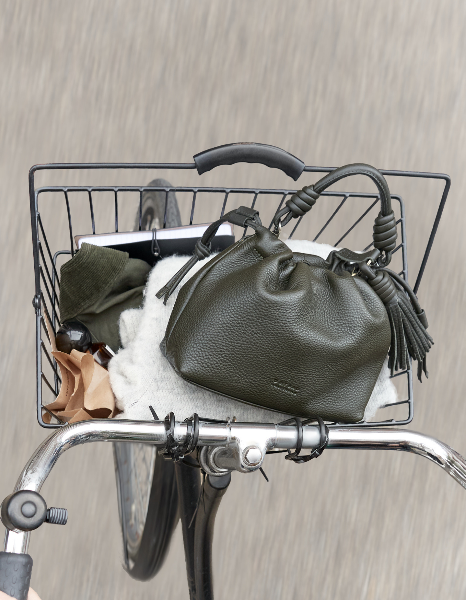 Kiki Mini - Moss Soft Grain Leather