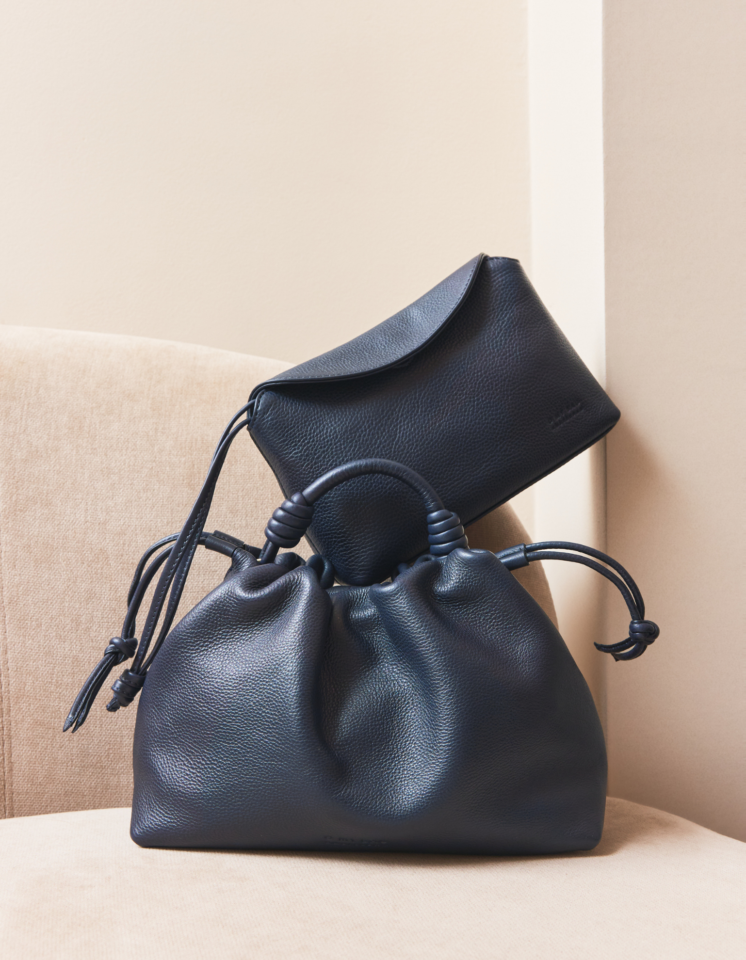 Kiki Mini - Universe Blue Soft Grain Leather