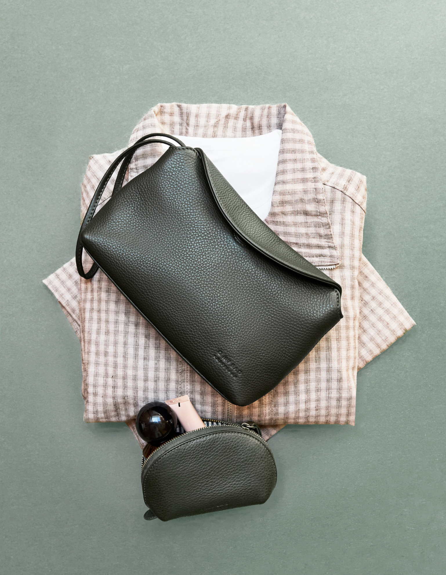 Sienna Mini - Moss Soft Grain Leather
