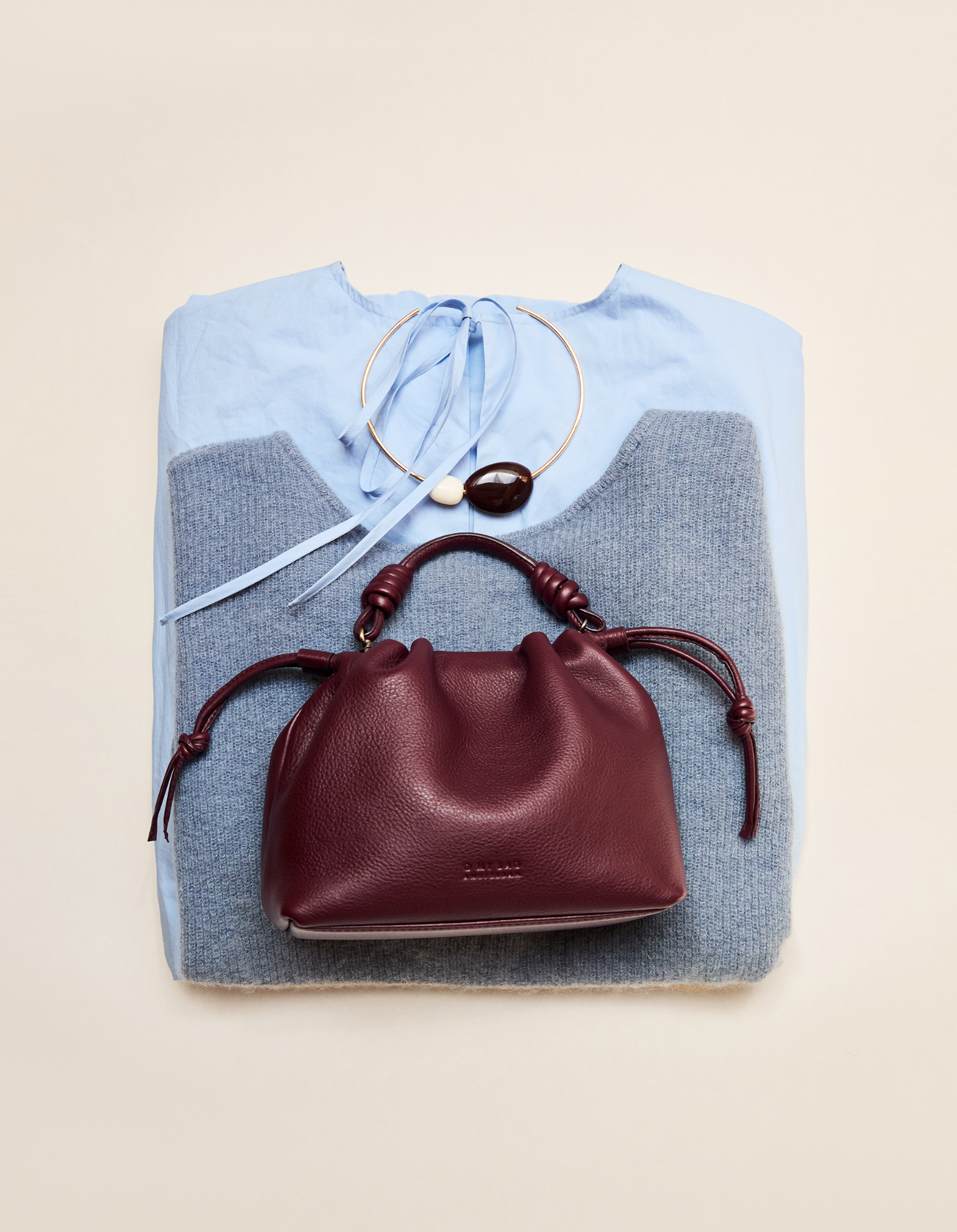 Kiki Mini - Dark Cherry Soft Grain Leather