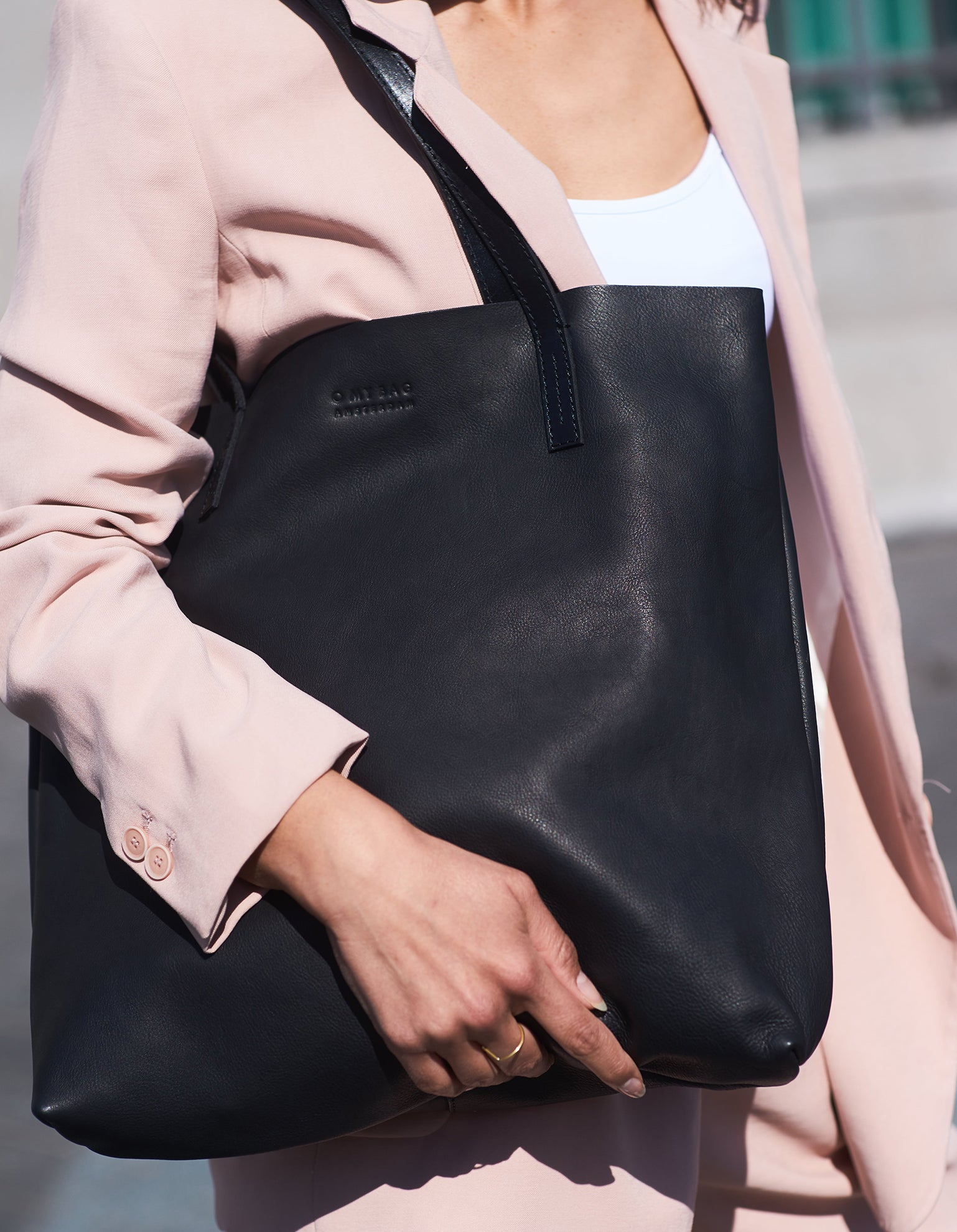 Georgia - Black Soft Grain Leather