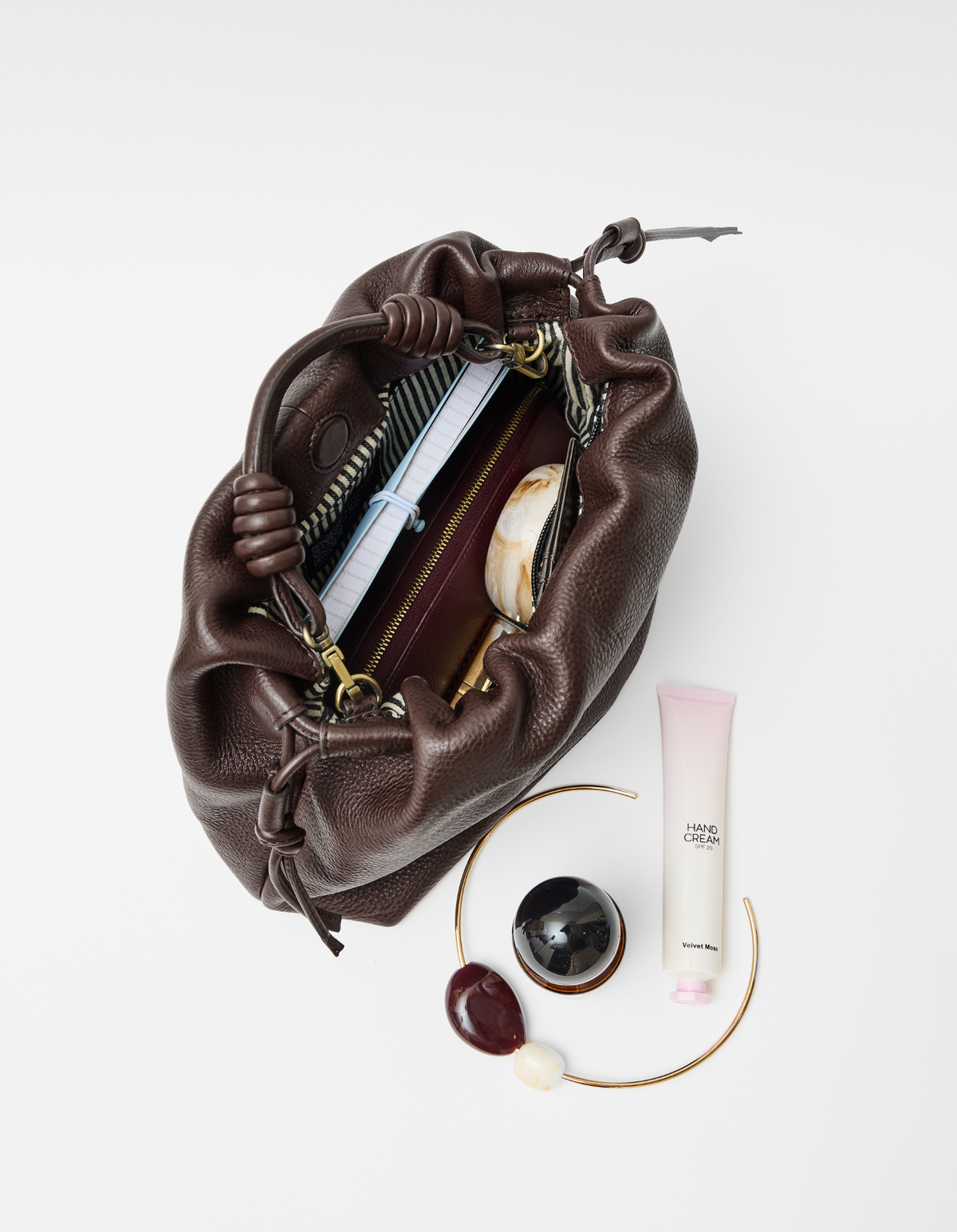 Kiki Midi - Chocolate Soft Grain Leather