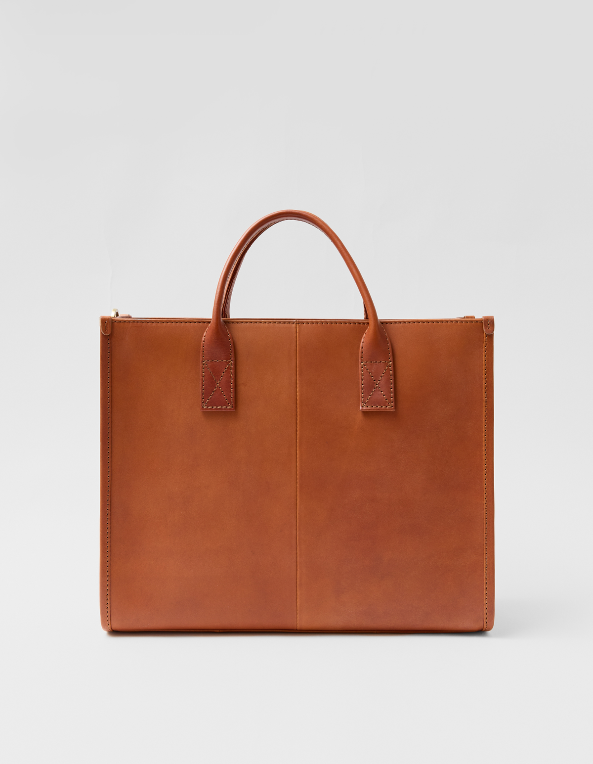 Jackie with Zipper - Cognac Classic Leather