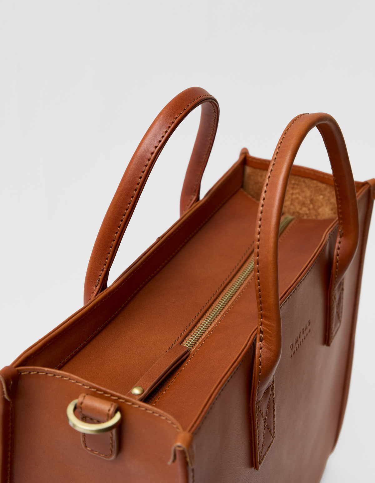 Jackie with Zipper - Cognac Classic Leather