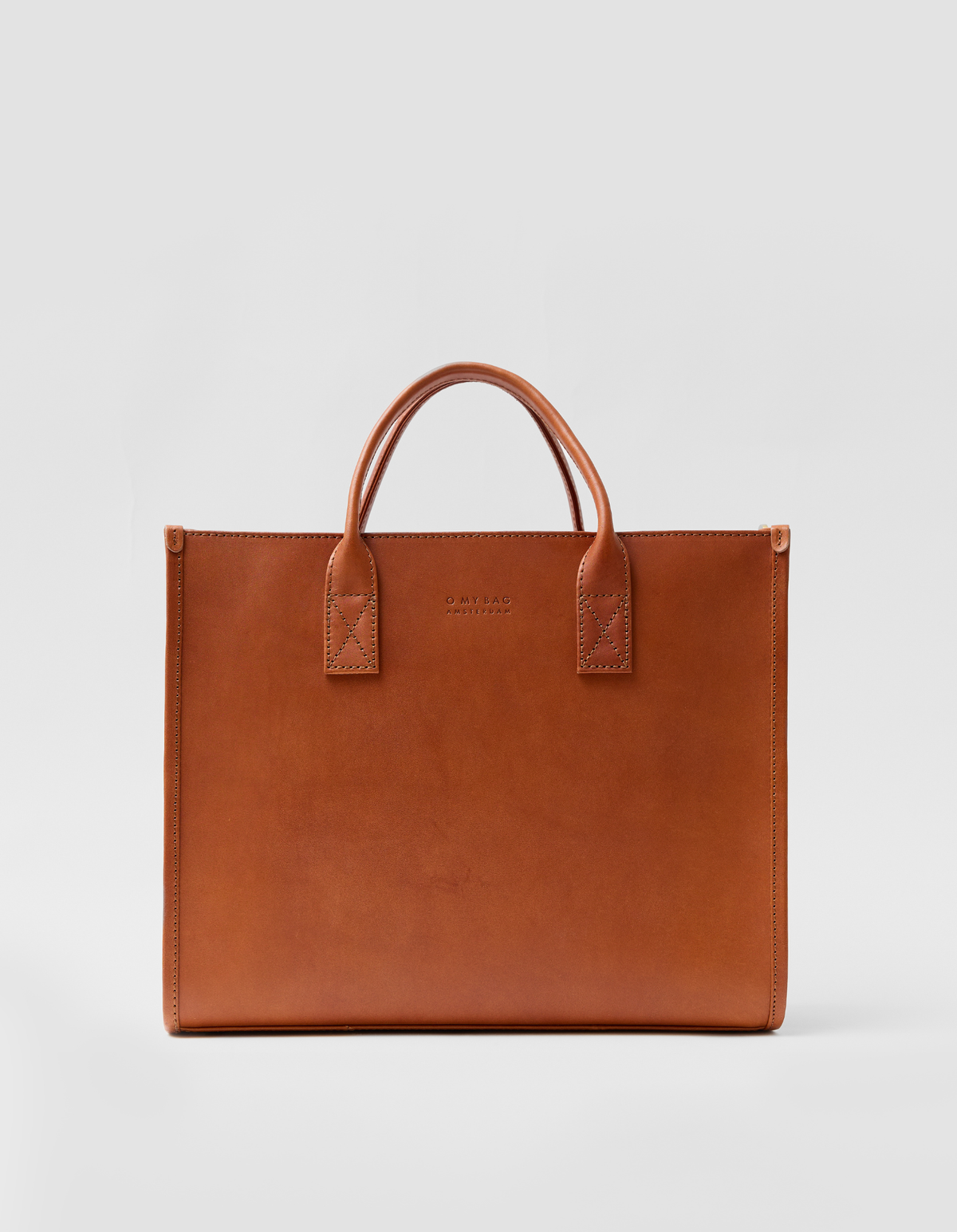 Jackie with Zipper - Cognac Classic Leather