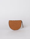 Pre-Loved - Laura Coin Purse - Cognac Woven Classic Leather