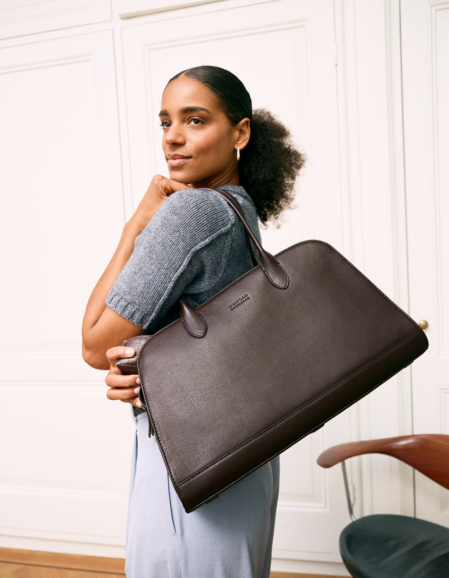 Alma 15/16" - Chocolate Soft Grain Leather