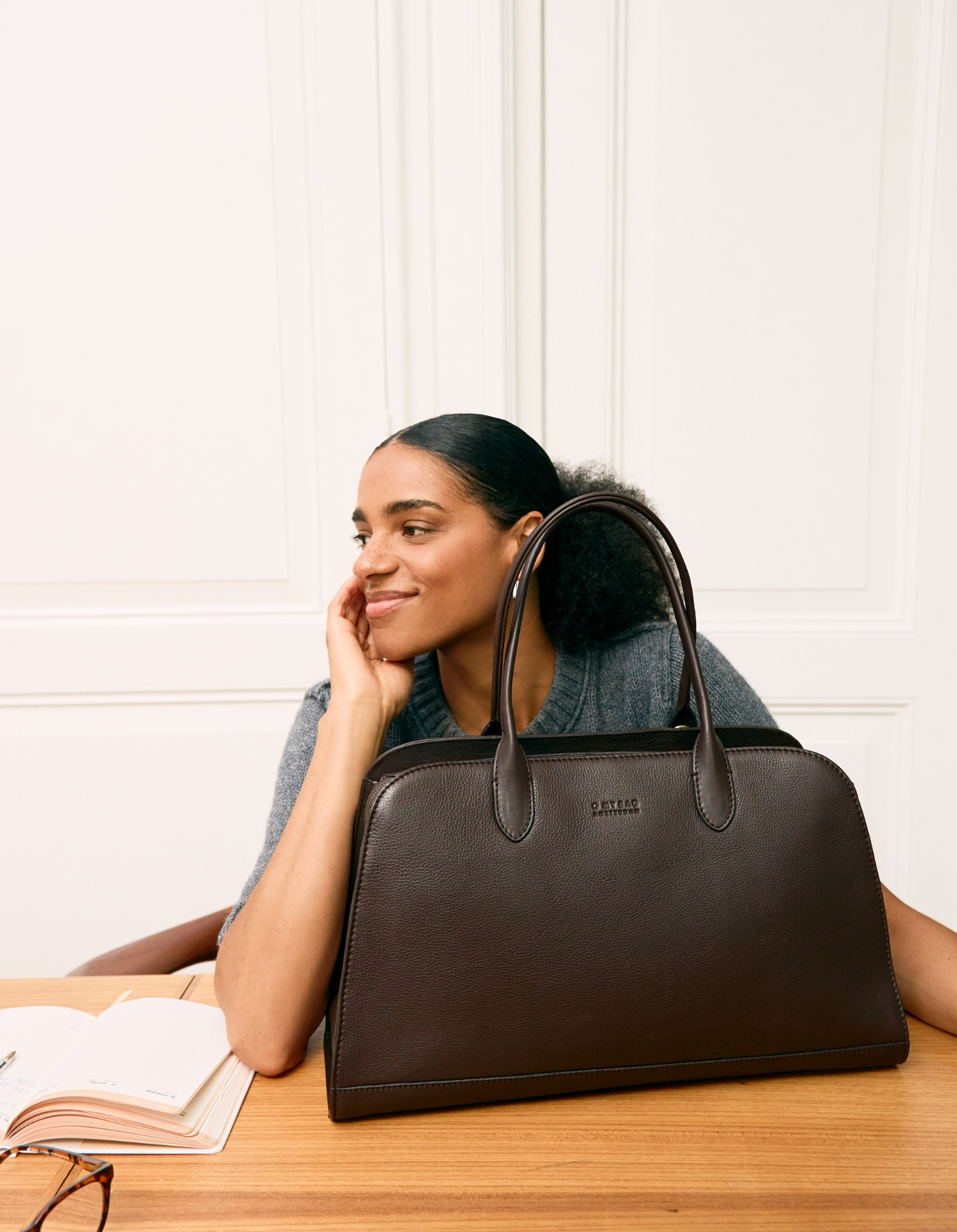 Alma 15/16" - Chocolate Soft Grain Leather