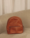 Inside bag video of Ivy wild oak soft grain leather backpack