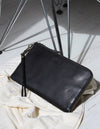 Perfectly Imperfect Travel Pouch - Black Classic Leather