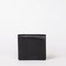Black leather square wallet. Front product image