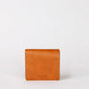Alex's Fold-over Wallet Classic Leather cognac colour. Medium size, square shaped wallet, front image