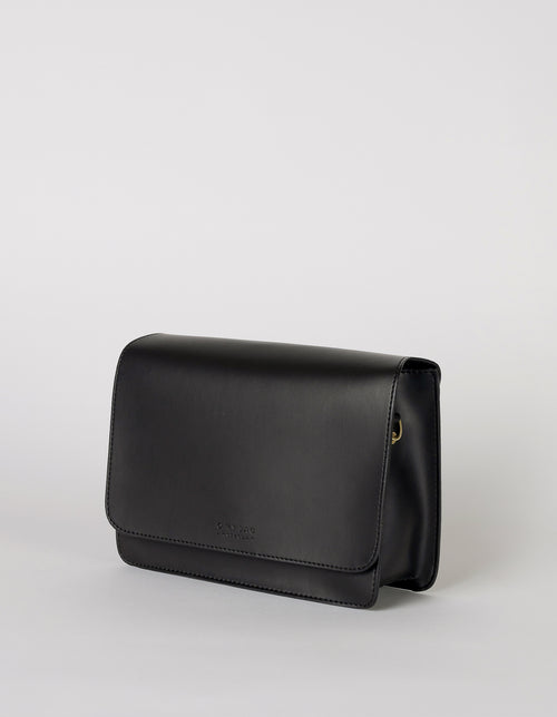 Apple leather Audrey bag in black, side product image