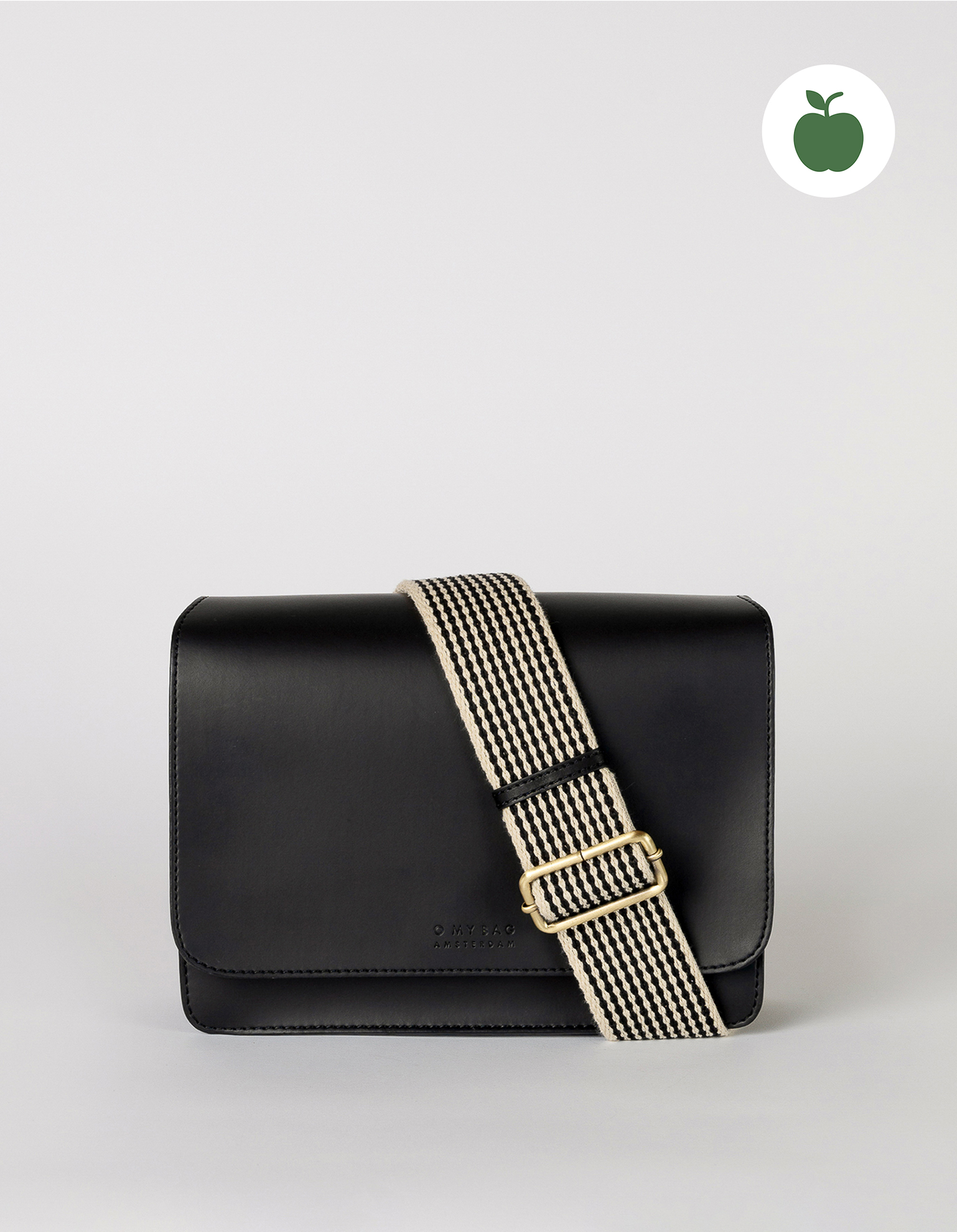 Audrey Apple Vegan Leather Rectangle Ladies Handbag, Front Product Image.
