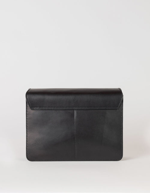 Audrey black classic leather. Back product image.