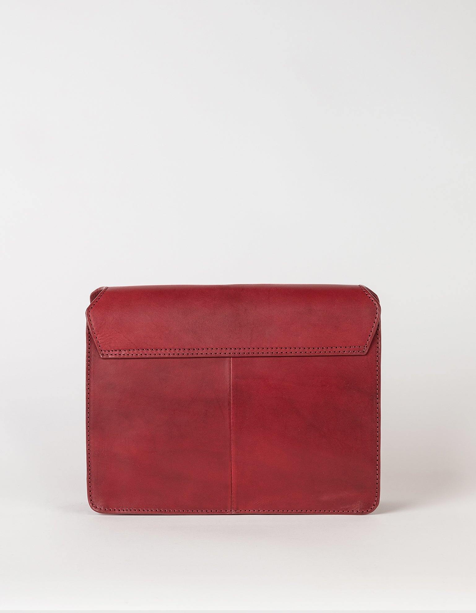 Audrey ruby classic leather bag- back product image