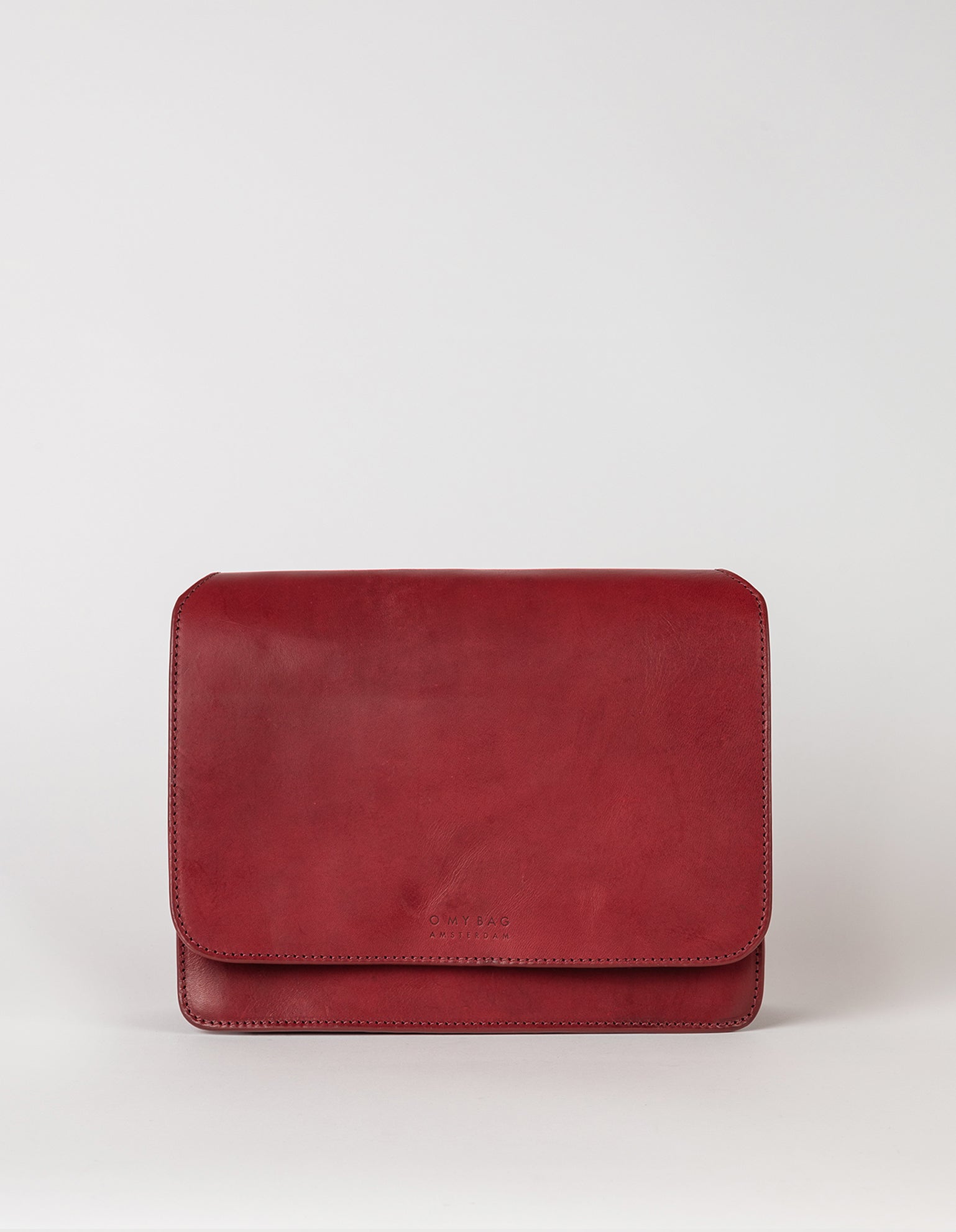 Audrey ruby classic leather bag without strap - front product image