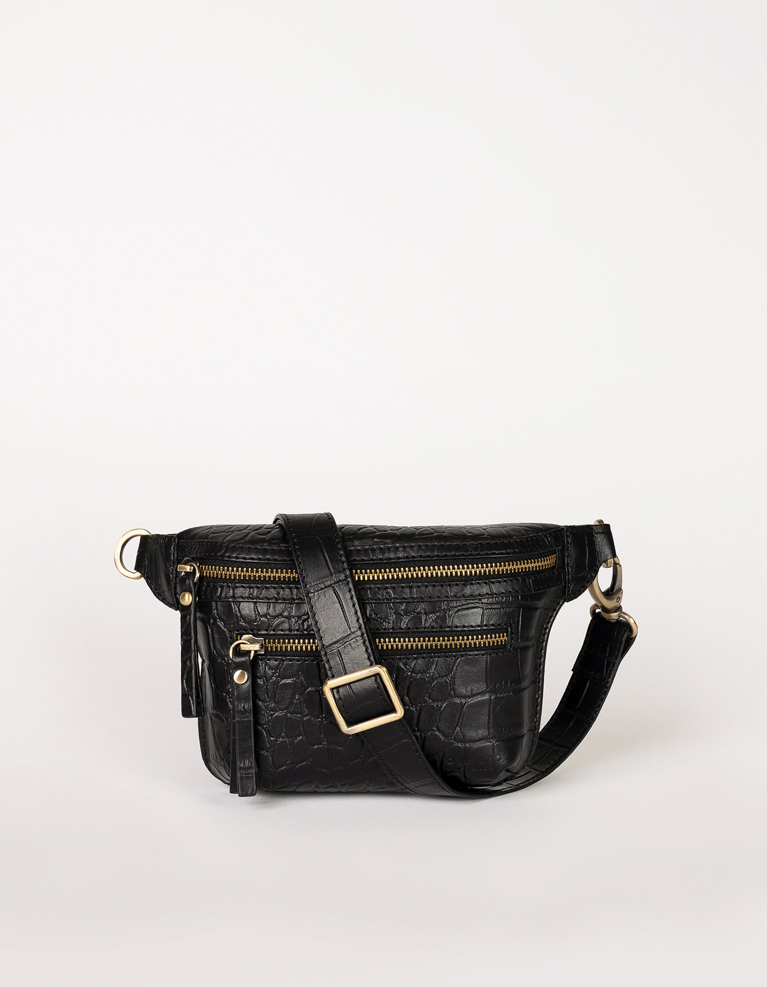 Beck s Bum Bag Black Classic Croco