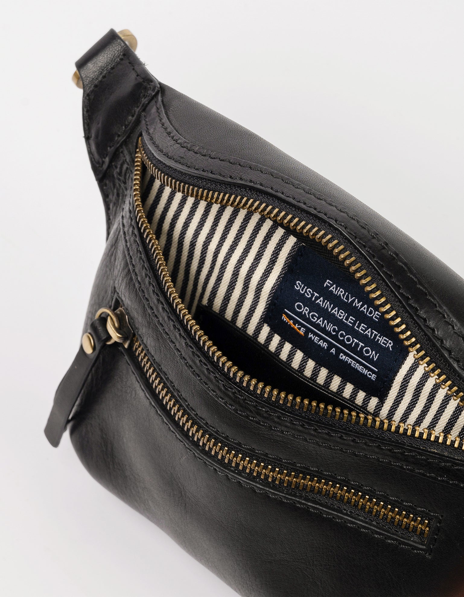 Beck's Bum Bag - Black Stromboli Leather