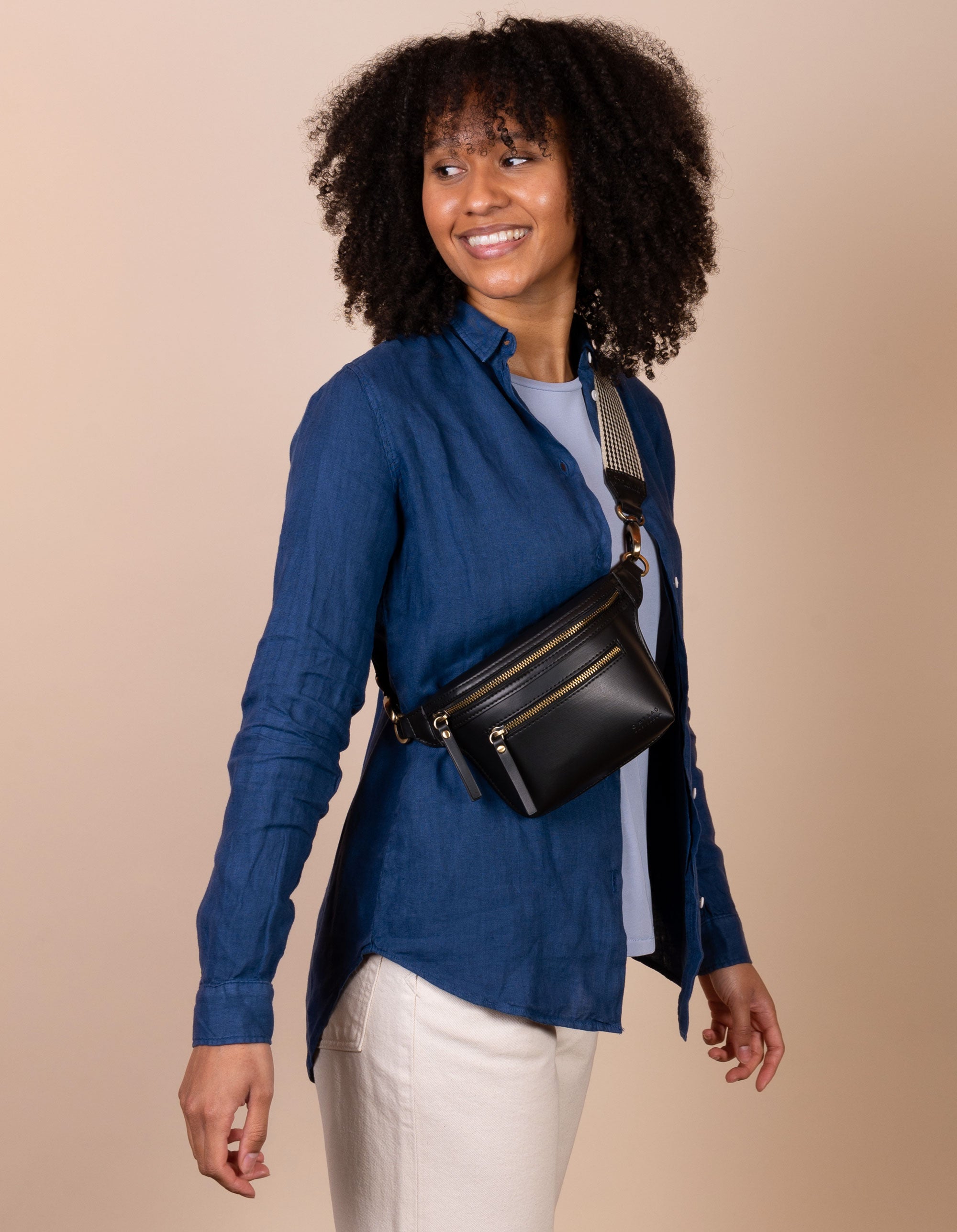 All black bum bag sale