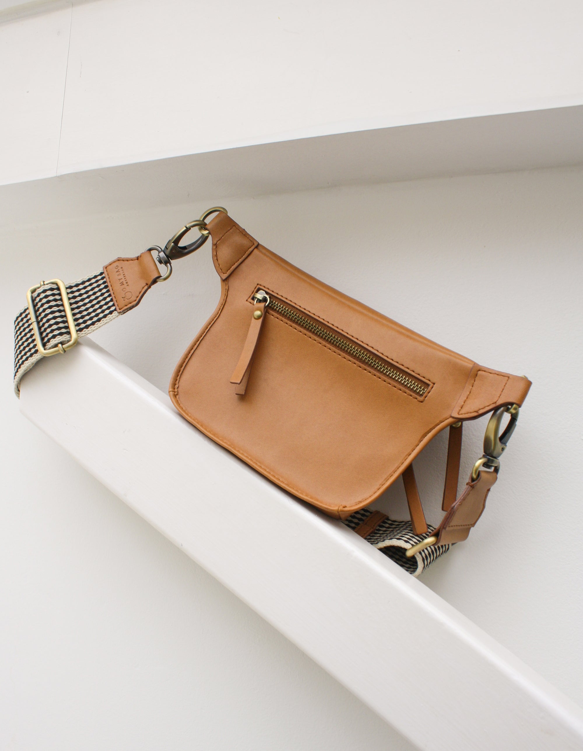 Vegan leather shop bum bag