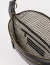 Drew Bum Bag in black soft grain leather without strap. Inside product image.