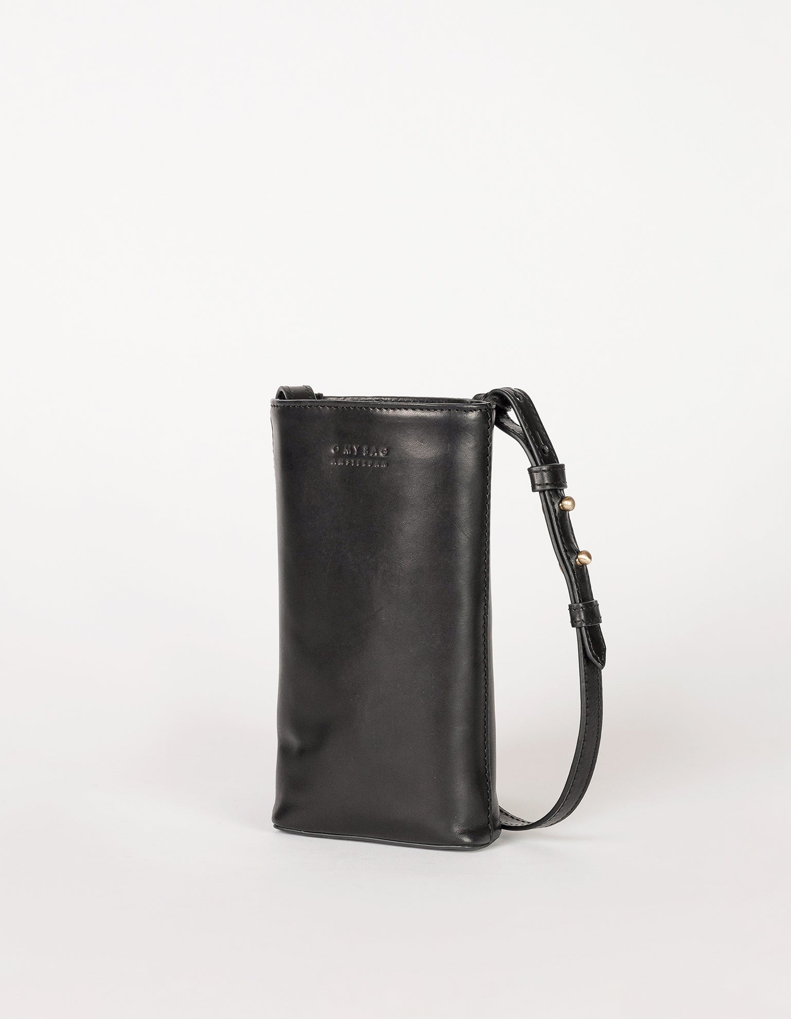 Charlie Phone Bag Black Classic Leather
