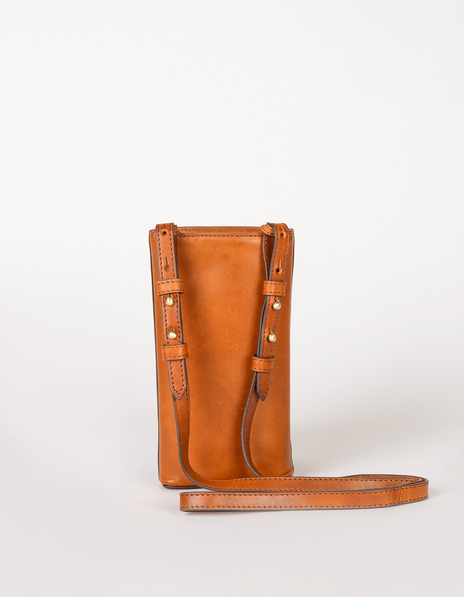 Charlie Phone Bag Cognac Klassisches Leder