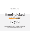 Image of the digital gift card "hand-picked for you, by you."