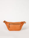 Drew Bum Bag in Wild Oak soft grain leather without strap. Back product image